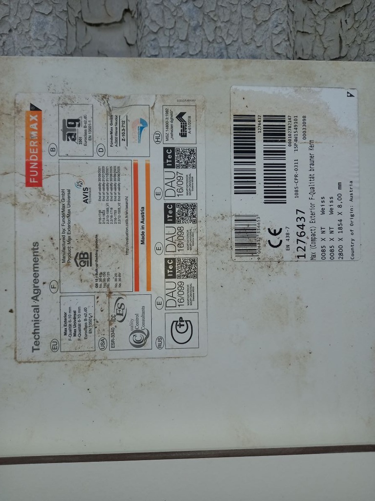 Panneaux stratifié HPL Fundermax