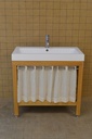 Meuble lavabo en bois