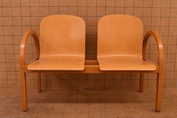 Banquette deux sièges bois